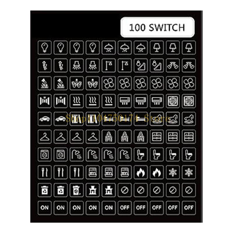 100Pcs Light Switchs Labels Sticker Adhesive Switchs Panel Label Decal for Home top sale