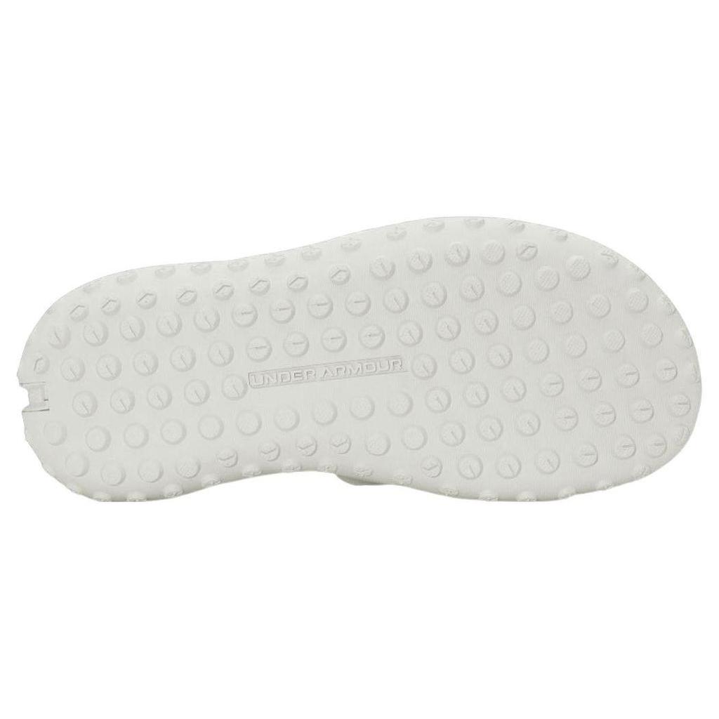 Under Armour Project Rock 3 Slide Unisex White Black Slides 3026034-100