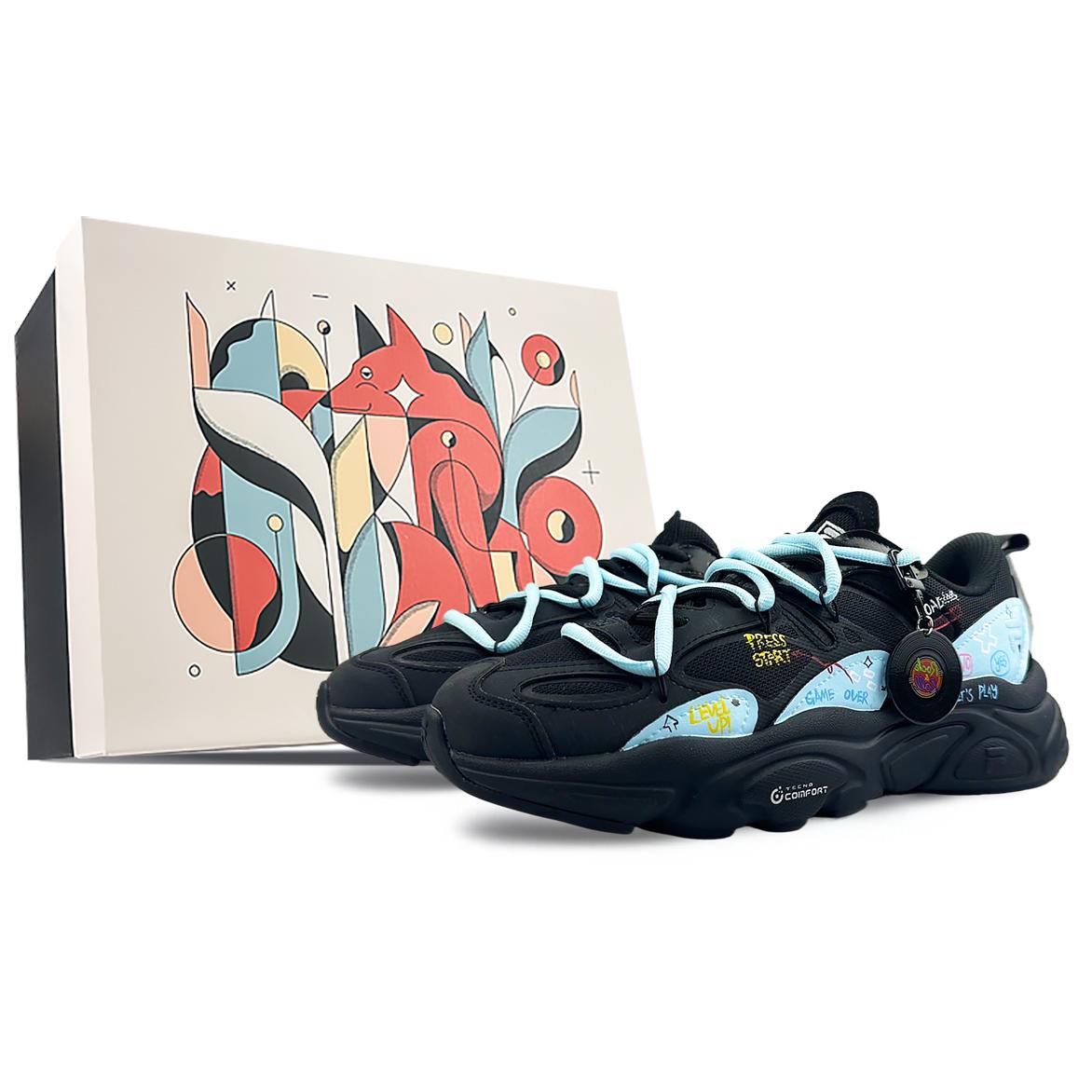 

FILA Mars 2 Cushioning Slip Resistant Abrasion Resistant Cushioning Slip Resistant Abrasion Resistant Low top F12W141116FBK(Team40-SBOX) 35.5
