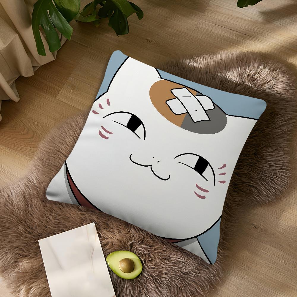 cushion cover Pillowcase NNyanko DoubleSided sensei cute Printing kawaii Sofa Cushion Bedroom anime Bedside cat PillowCover
