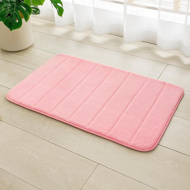 

Home Bathroom Bathroom Door Mat Thickened Water-absorbing Floor Mat Anti-slip Mat Door Mat Bedroom Carpet Foot Mat 50*80cm