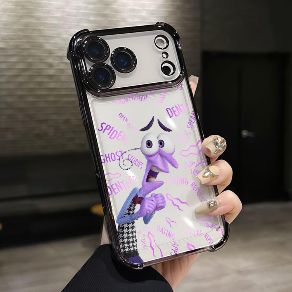 

Funny Inside Out Phone Case for Google Pixe 10 9 9A 8 8A 7 7A Pro XL 5G Anti-drop Transparent Soft Cover Google Pixel 10