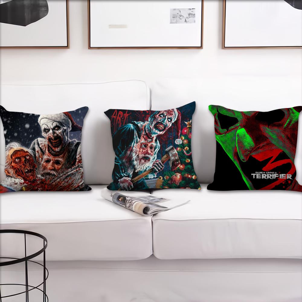 Hot Film Horrible T-Terrifier 3 cushion cover Pillow Cover Decoration Room Home Sofa living Office Car Nordic Simplicity