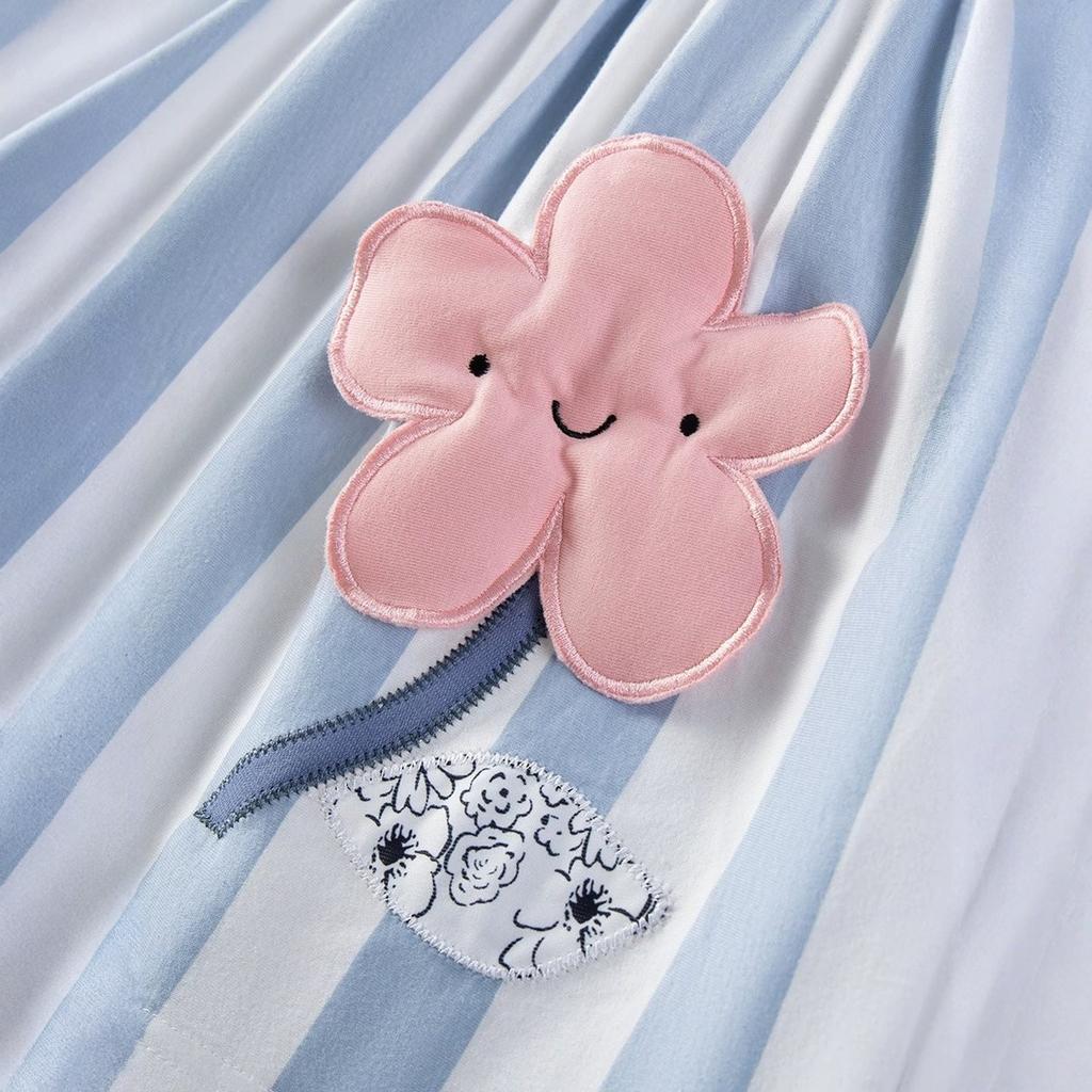 Dívčí ležérní šaty s kresleným potiskem - Dětské roztomilé princeznovské šaty