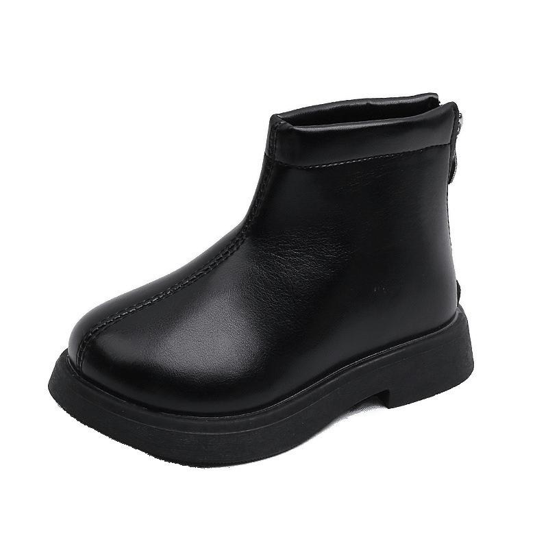 Boys Martin boots 2025 autumn and winter new girls boots British style single boots soft sole medium and children's low-top leather boots tide