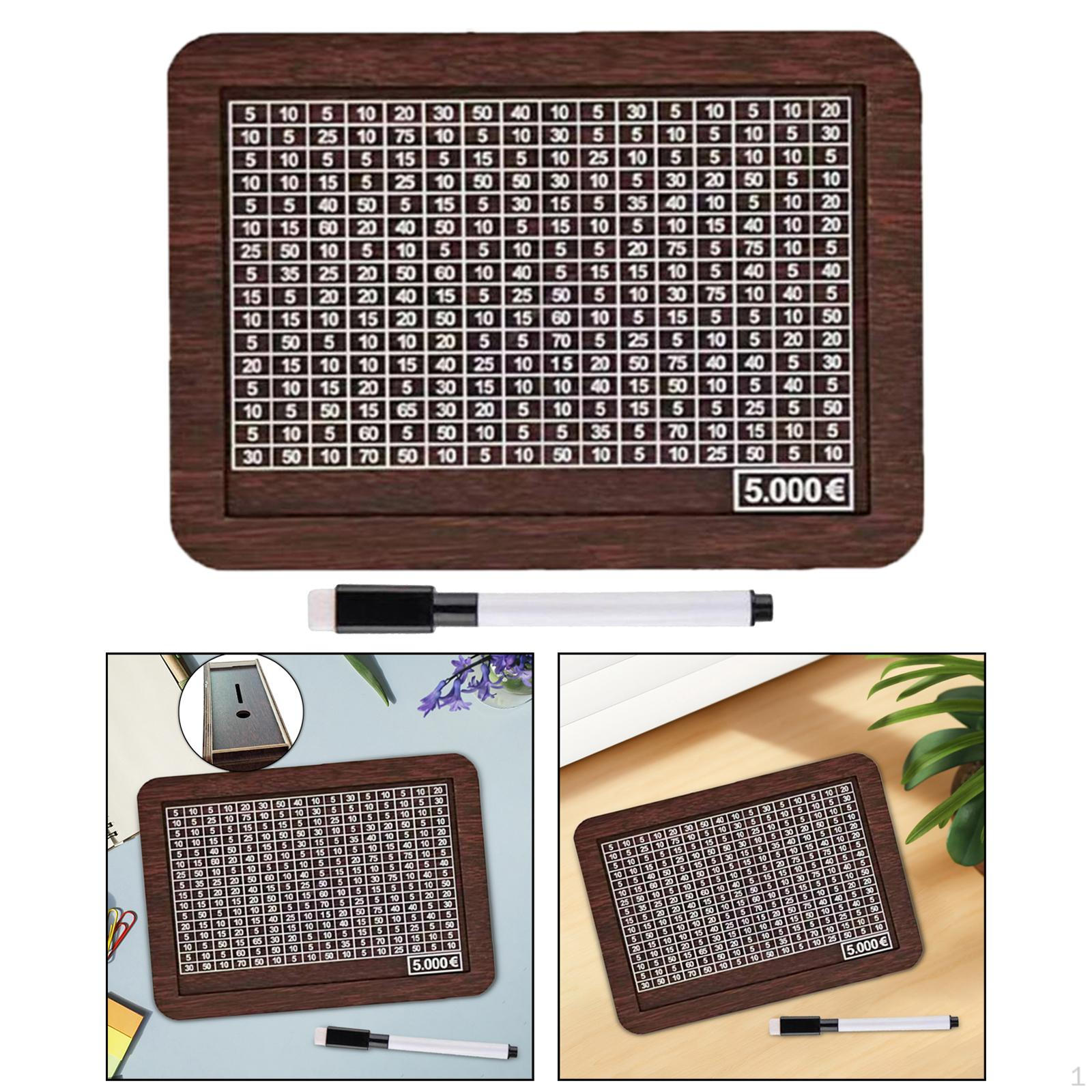 Деревянная копилка, банка для сбережений, сдача денег, прочная копилка в стиле ретро для сбережений 5000 Euros