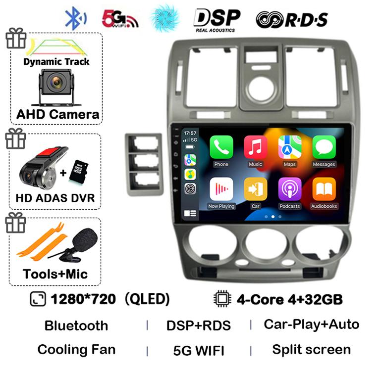 Autoradio Android 14 Carplay Auto pentru HYUNDAI GETZ 2002-2008 2009 2010 2011 Player video multimedia GPS Stereo 2din Unitate principală 4G
