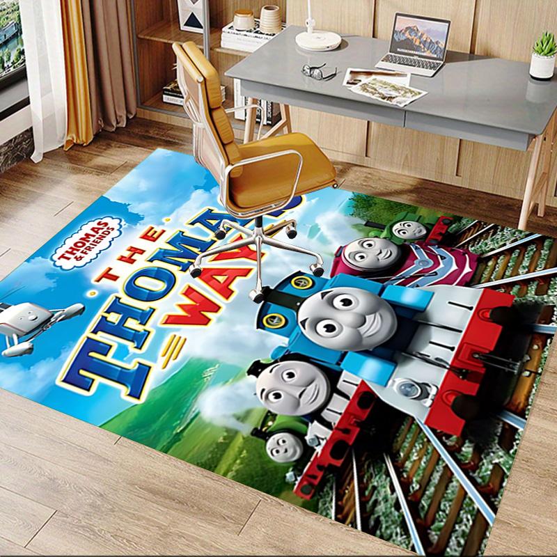 1pc Thomas Friends Thomas Way Carpet for Playroom Bedroom Living Room Sofa Home Decor,kids Game Area Rug Non-slip Floor Mat Y73045