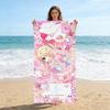 Pixel Style Anime Beach Towel Quick-drying Super Absorbent Suitable for Swimming Beach Vacation Pool Gym Summer Gift for Friends