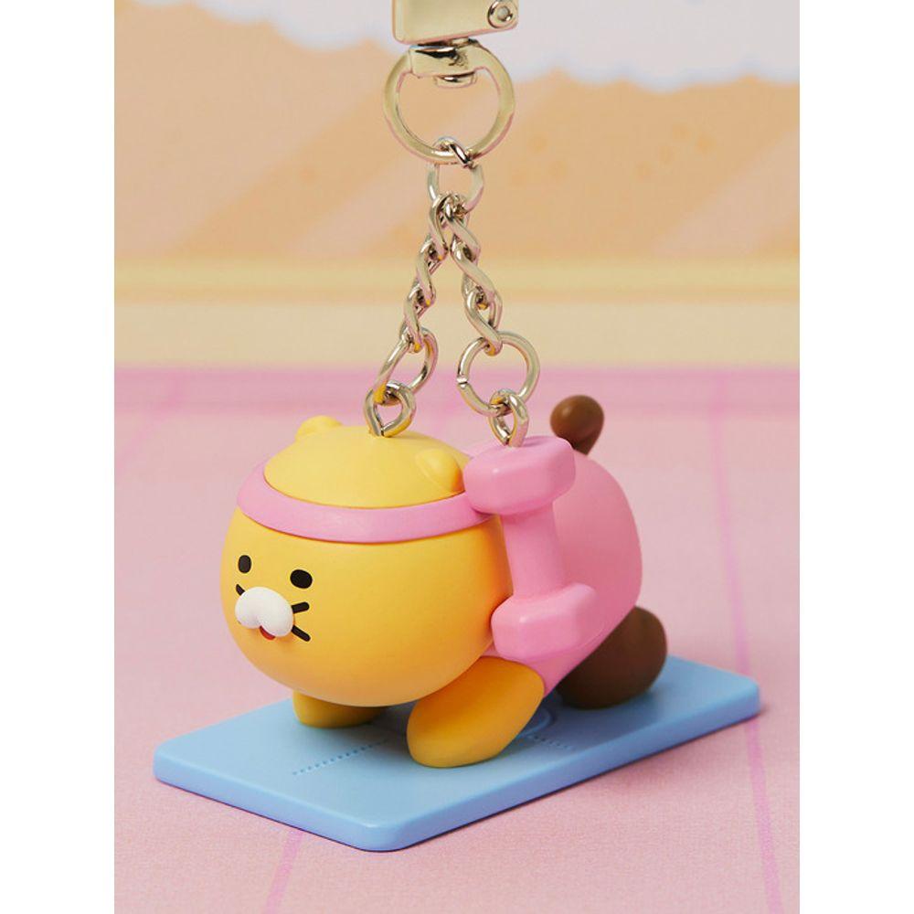 Kakao Friends Sports Figure Keychain Yoga_Chunshik