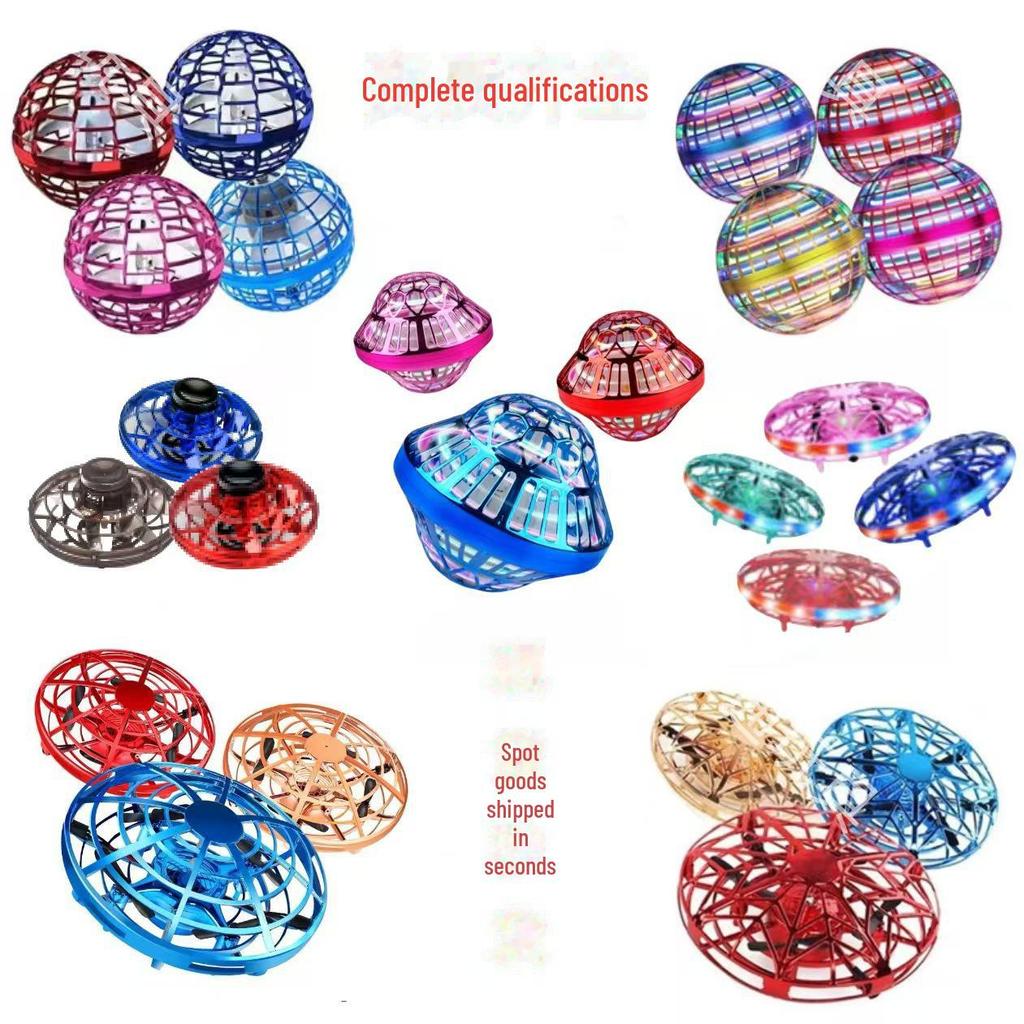 Magic Luminous UFO Spinning Ball: Flying Saucer Gyro with Induction Technology