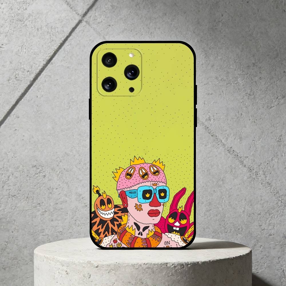 

Чехол для телефона O-Outsider Art для iPhone 17,16,15,14,13,12,11 Plus,Pro Max,SE4 Мягкий силиконовый черный чехол iPhone17air