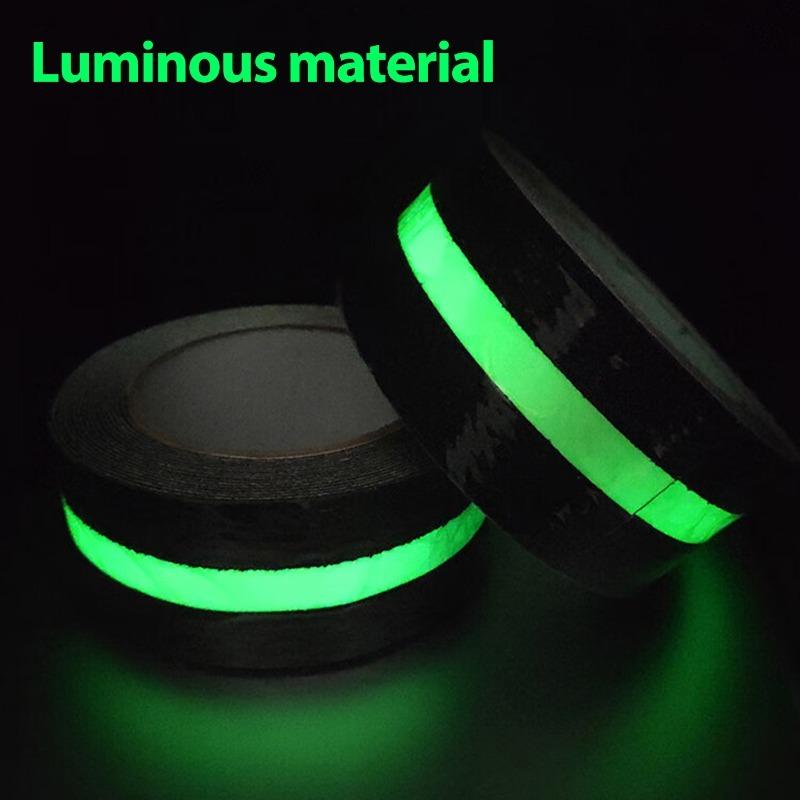 Anti Slip Warning Tape Luminous Long Lasting Non Slip Texture Secure Stickiness Dark Glow Easy Cutting Home Office Warning Tape