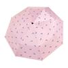 Automatic Cute Cartoon Black Glue Folding Umbrella for Girls - Dual Sun & Rain Protection