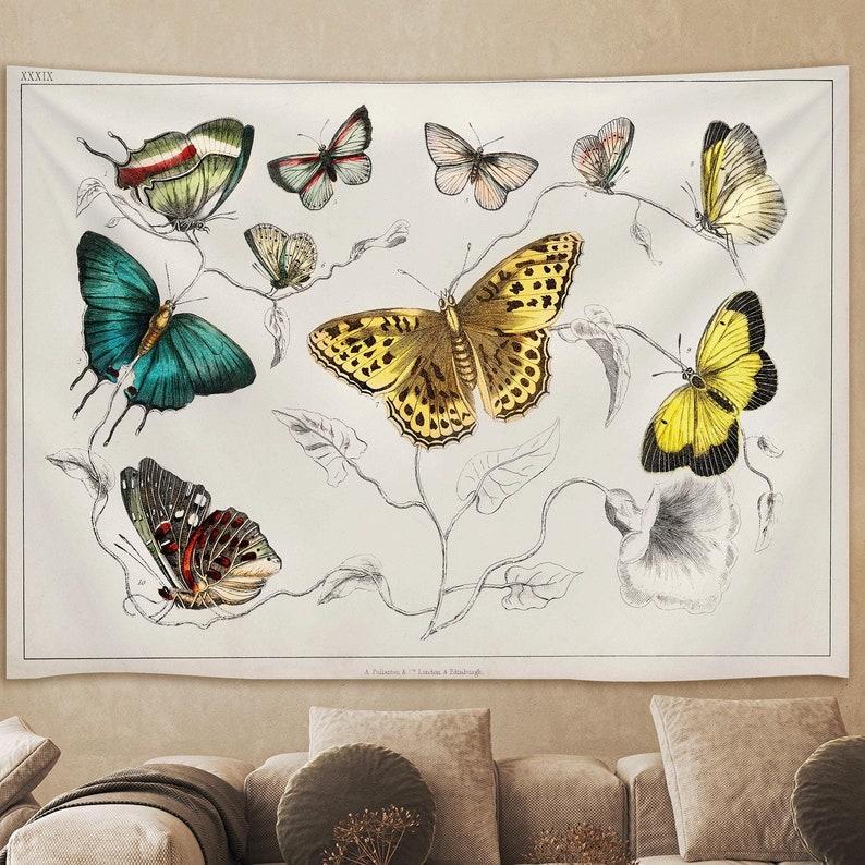 Butterfly tapestry 75x100 чёрный