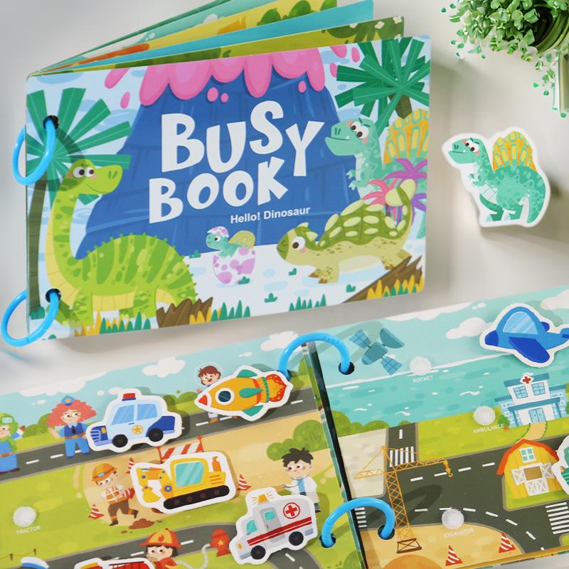 

Children s Montessori Quiet Book: Early Education, Puzzle, and Cognitive Learning Aid