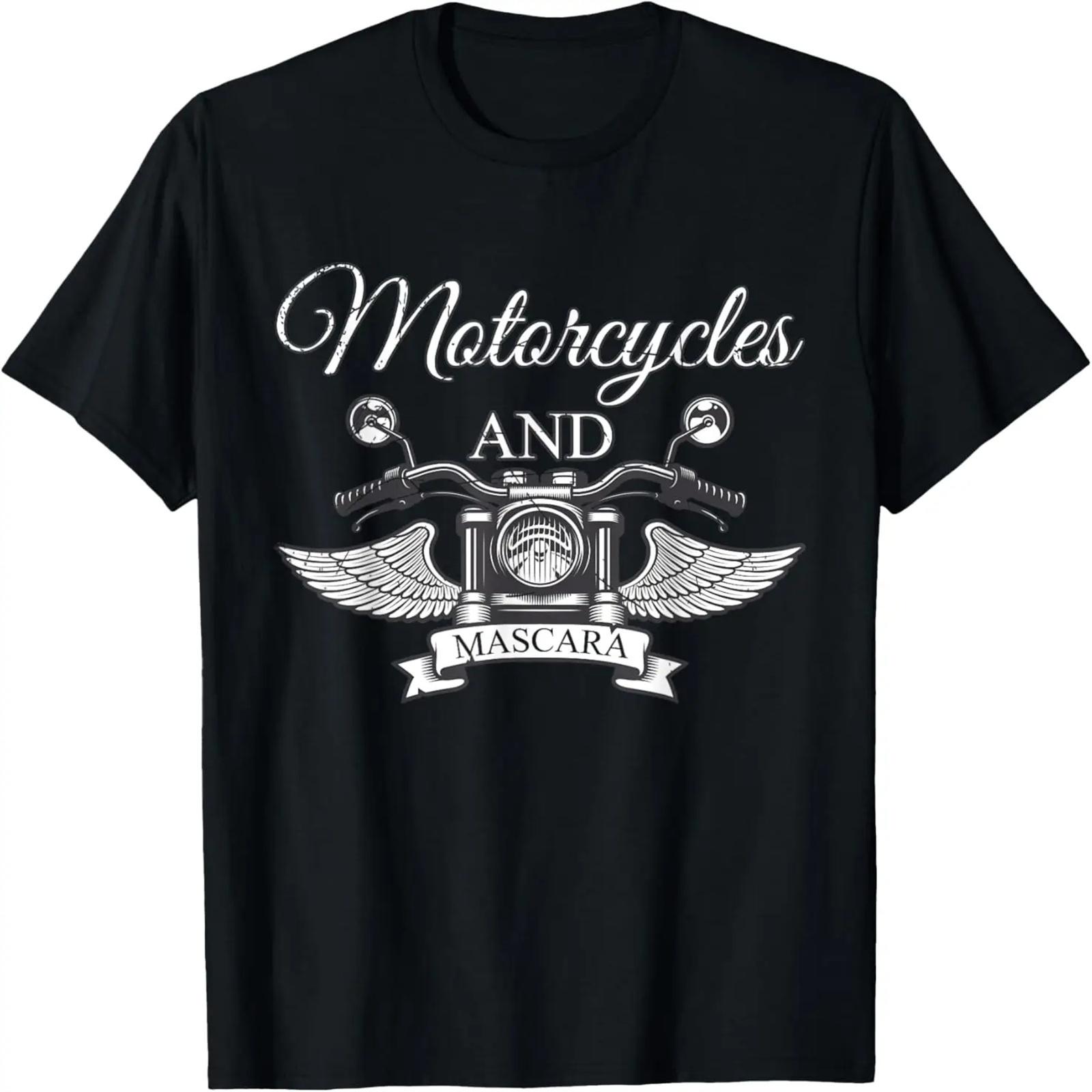 

Funny Makeup Motorcycle Riding Women Gift Mascara Biker T-Shirt XXXXXL чёрный
