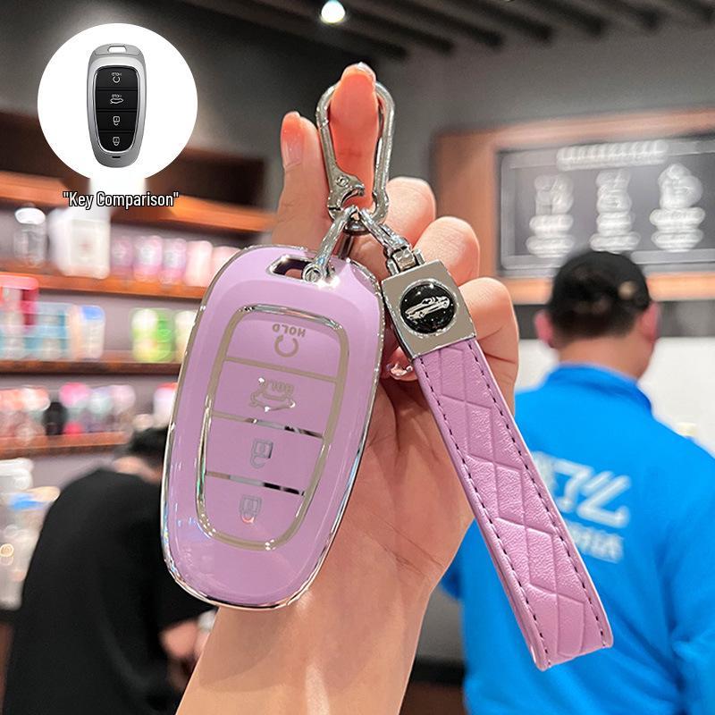 Beijing Hyundai Elantra Key Cover for Yuedong Shengda Mingtu Yixing iX35 - Car Protective Shell Bag