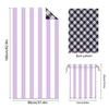 Stripe Series Double-sided Pile Beach Towel Microfiber Towel Printing Bath Towel
