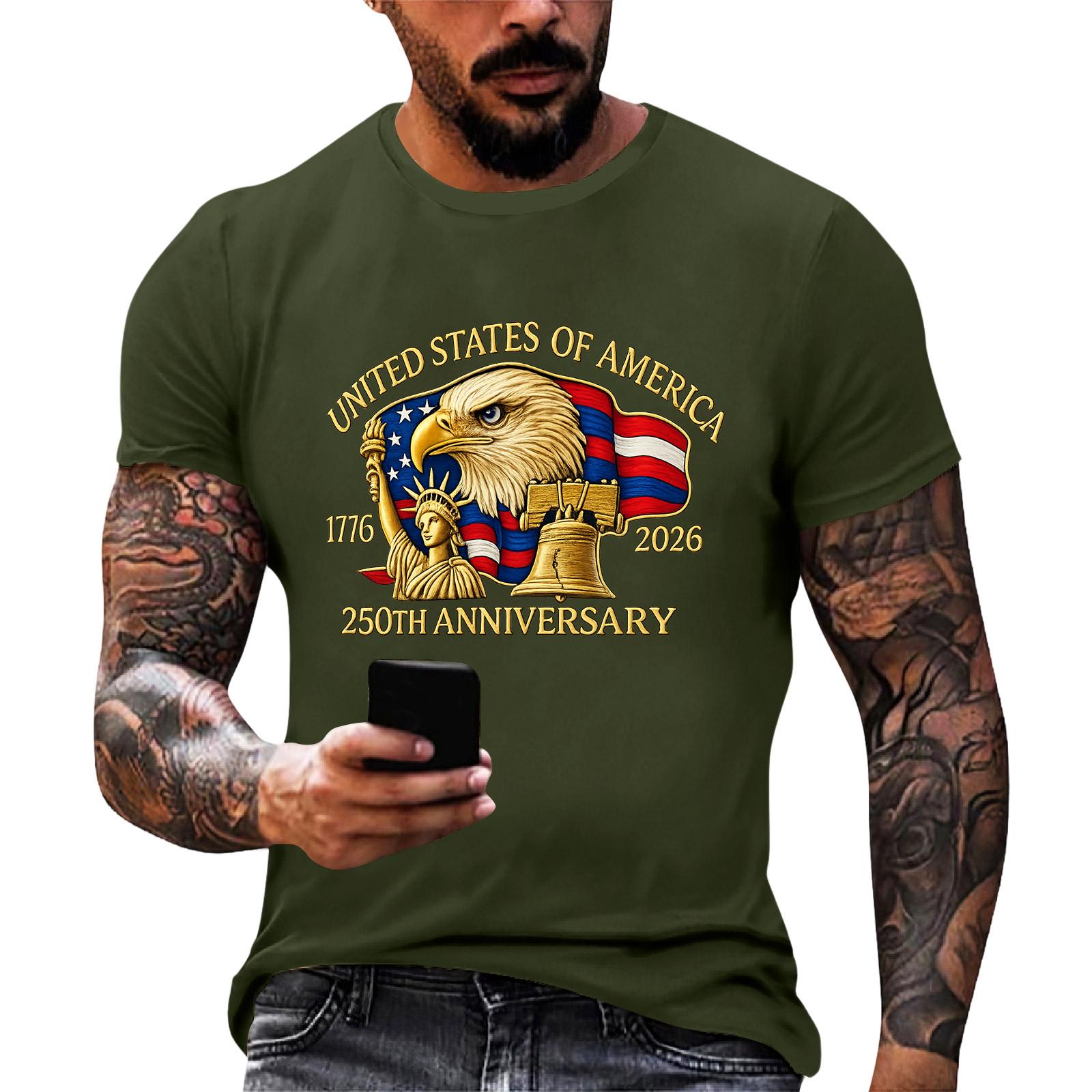 

Men s loose and casual print sleeveless shirt L армия зеленый
