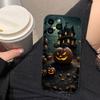 Halloween Pumpkin Bat Cover Phone Case For iphone Apple 17 AIR 16E 16 15 14 13 12 11 Pro XR Max 8 7 Plus TPU Case Funda Shell