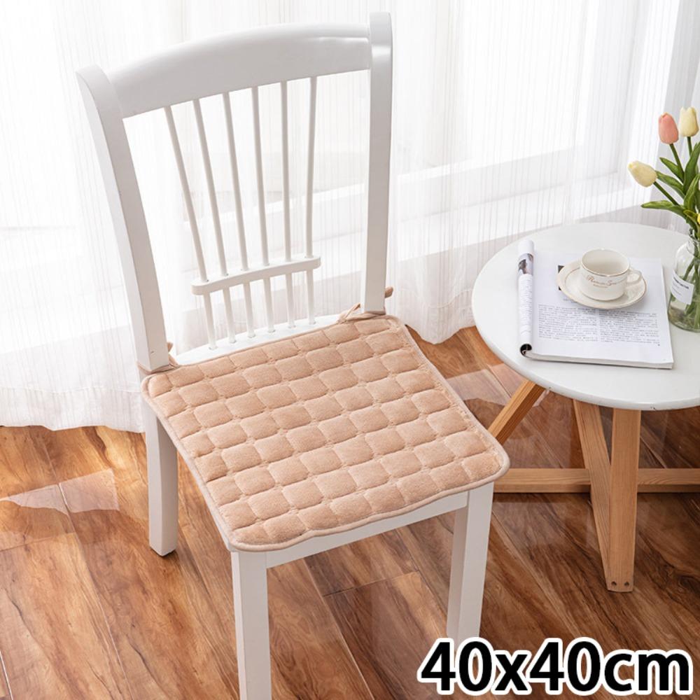 Durable 45x45cm Seat Cushion Flannel Non Slip Car Seat Pad Square Plus Velvet Student Chair Pad Office Home Decor