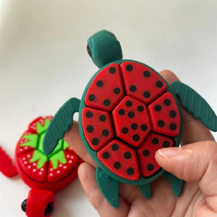 Press Turtles Fruit Keychain Hanging Decoration For Personalizing School Bag Accessories And Student Gifting Supply