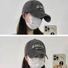 Autumn and Winter Retro Peaked Cap Women's Soft Top Hat Women's Washed Face Small Wide Brim Baseball Cap
