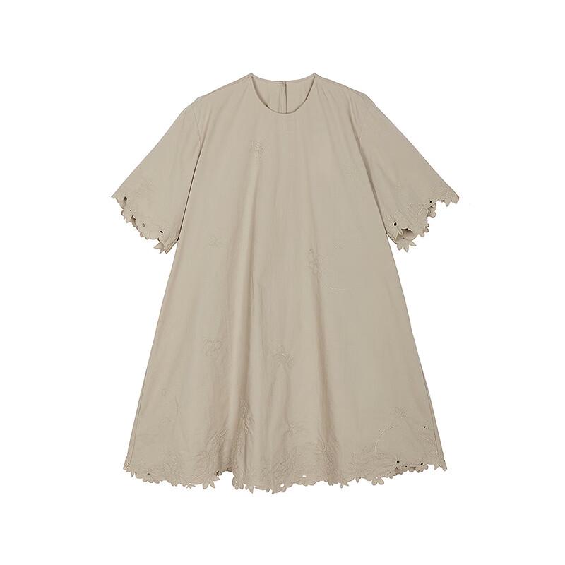 JNBY Summer Loose Short-Sleeve A-Line Dress