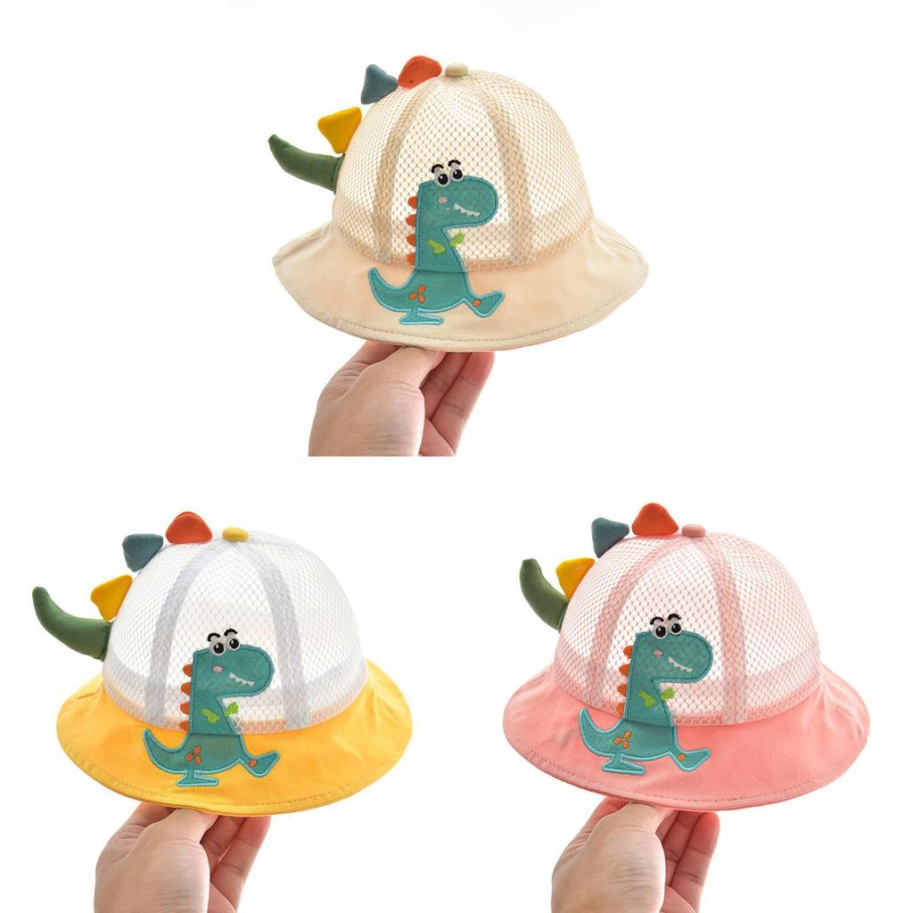 Dinosauří dětský sluneční klobouk s prodyšnou síťovinou pro letní venkovní hraní