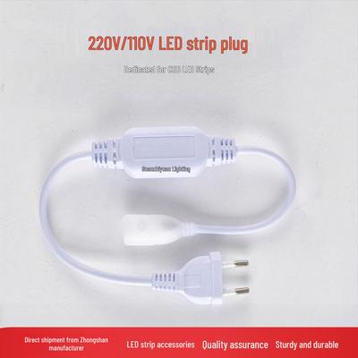 COB LED Strip Light with Plug, Solderless Connector, US/EU 220V/110V Ballast
