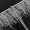 Feather1 Meter Ribbon Tassel Natural Ostrich Feathers Sewing Decoration 10-15cm Wide Ostrich Feathers Trim Apparel Fabric