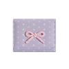 Portable Bowknot Short Wallet Large Capacity Dopamine Color Coin Purse PU Leather Card Holders Female Girl