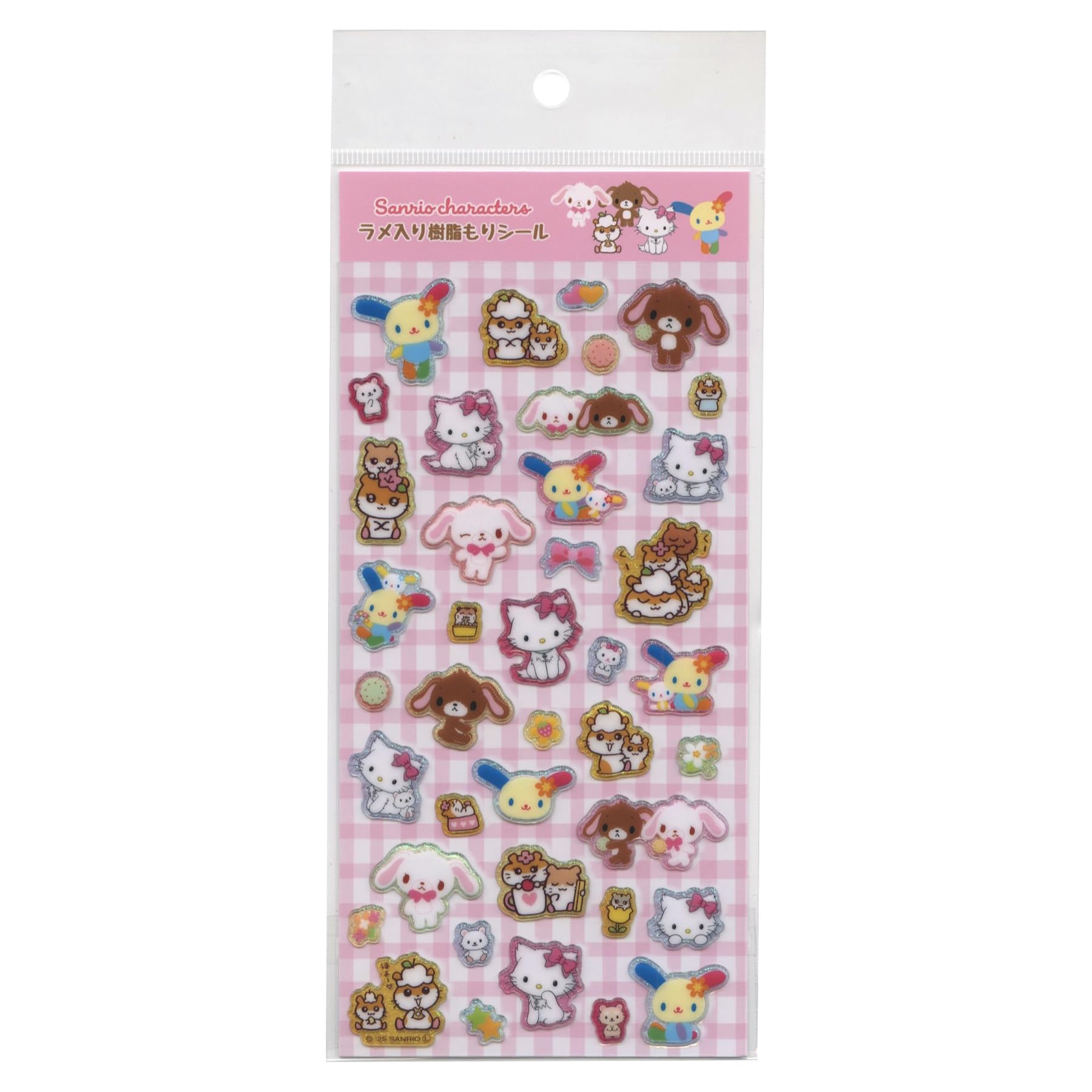 

Sanrio Characters Glitter Resin Forest Stickers Heisei [MX Design] 001797-54