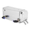 Square Aluminum Racing Oil Catch Tank Breather Can Reservoir Car Modified Accessories (Silver)