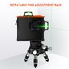3D Self-Leveling 12 Lines Laser Level 360 Horizontal Vertical Cross Laser Level + Base Wall Bracket New