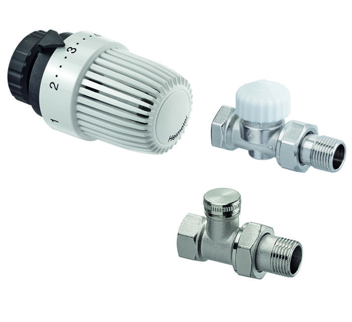 Thermostatic Set for Side-fed Radiators: Thermostatic Head + Za