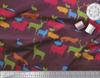 Soimoi Japan Crepe Satin Fabric Birds & Animals Hand Drawn Print Fabric by Metre 42 Inch