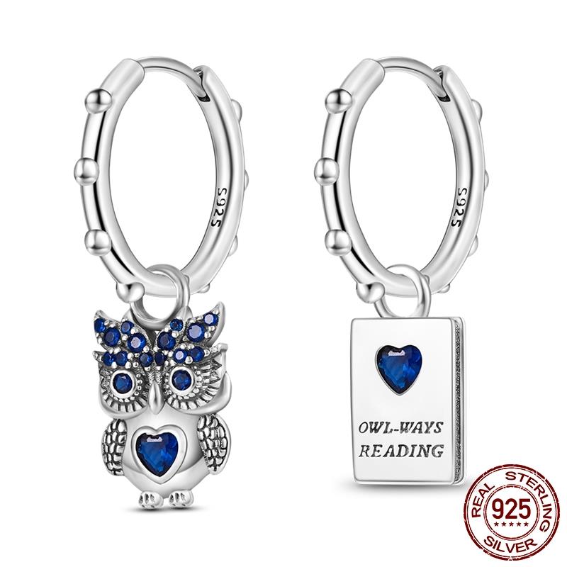 Náušnice pro ženy 925 Sterling Silver Kruhové náušnice Diamantové Srdce Lásky Zámek Broskvové Srdce Náušnice Krásný Dárek