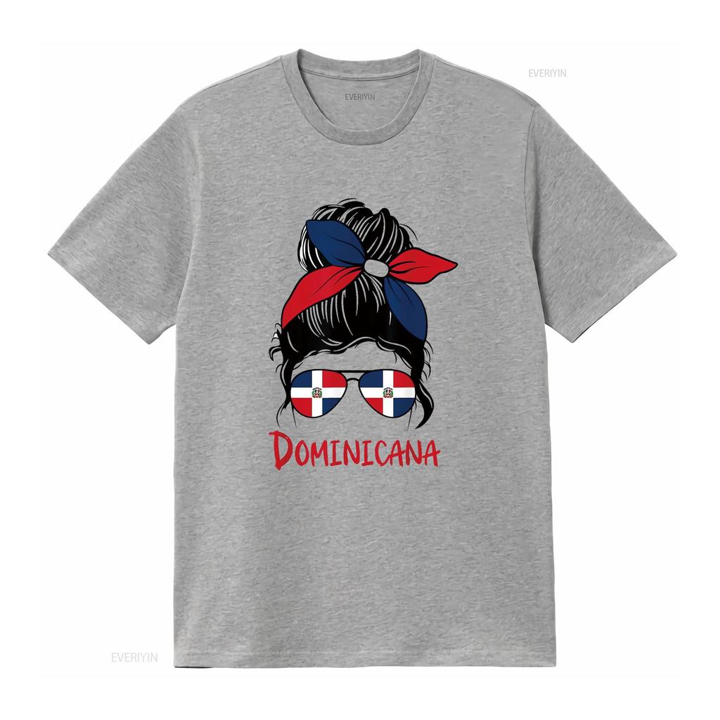 Dominicana Dominican Girl Republica Republic T Shirt White Vintage Washed Streetwear Designer Clothes Unisex Soft Stretched