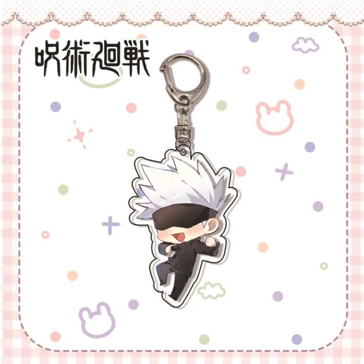 Jujutsu Kaisen Gojo Satoru Itadori Acrylic Keychain 55mm Anime Cosplay Accessory