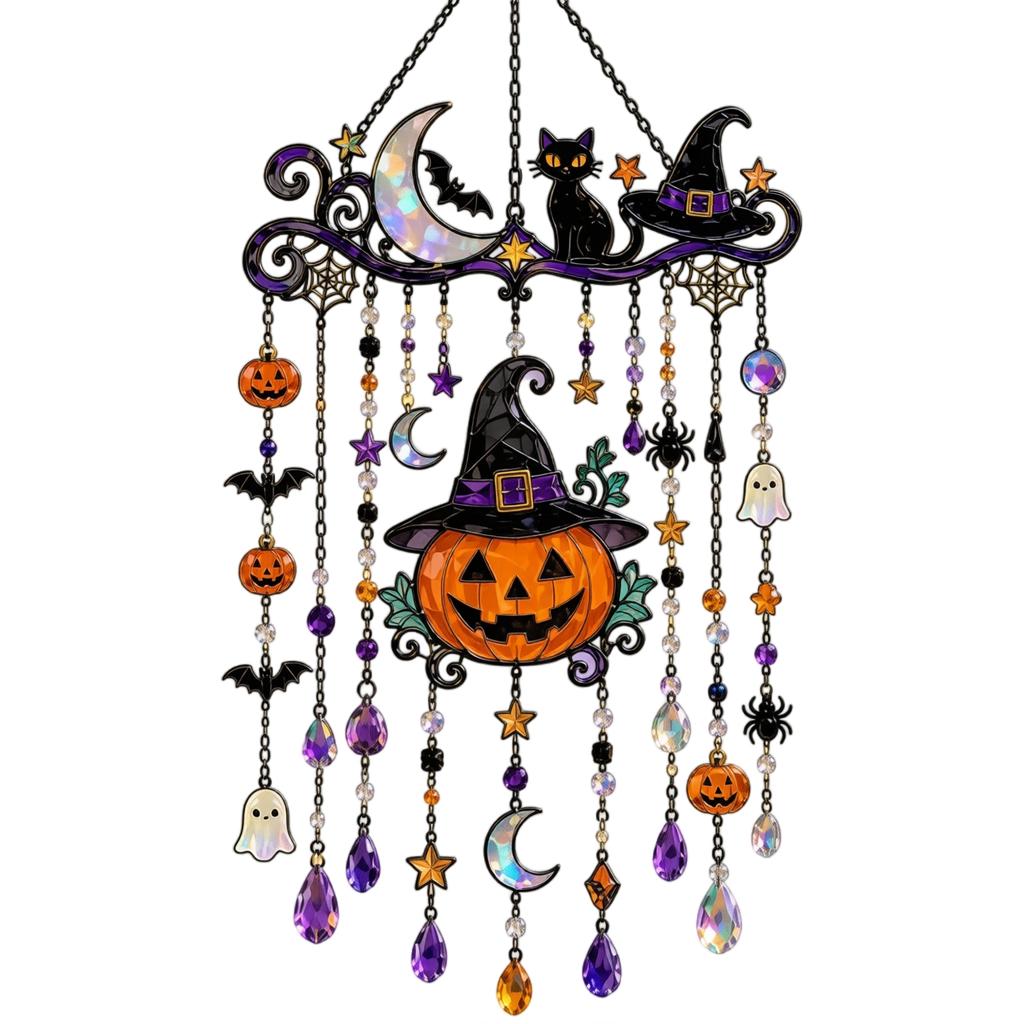 Ornament de Vânt Agățat pentru Halloween pentru Curte Exterioară Grădină Decor Acasă