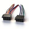 16Pin To ISO Wiring Harness Adapter 16P Plug ISO Connector Conversion Cable Universal Accessories Wire for DIN Screen Car Radio