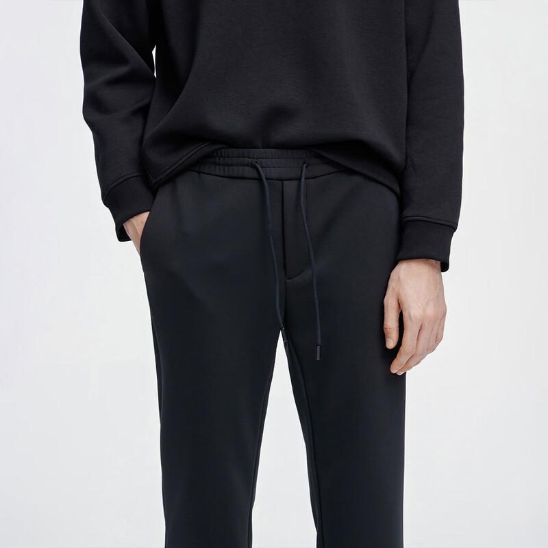 GIOVANNI VALENTINO Men's Fleece-Lined Straight-Fit Casual Trousers