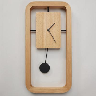 Wall Clock Brief Quartz Clocks Swingable Pendulum Times Creative Silent Loudspeaker Mute Watches Hours