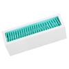 Makeup Brush Holder Display Silicone Cosmetic Lipstick Holder Box Makeup Storage Box(Lake Blue Black )