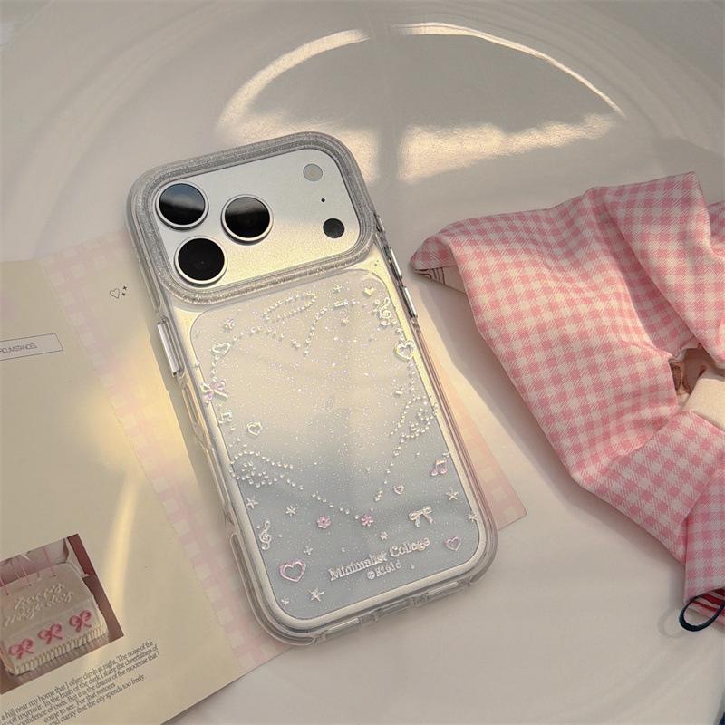 

Gold-Plated Heart Wings Case for iPhone 17/16 Pro Max/15/14 - Luxury Design for Girls Apple 14 Pro