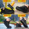 Fashion New Men Work Safety Boots Steel Toe Safety Shoes Puncture Proof Working Shoes Male Outdoor Rubber Security Boots Man Sneakers