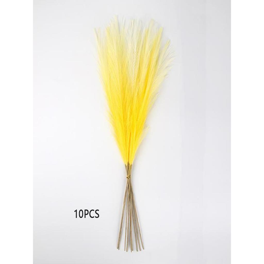 Wedding Decorations, 5cm Pampas Grass, 10pcs, Bohemian Preserved Flower Artificial Reeds, Simulated Reeds