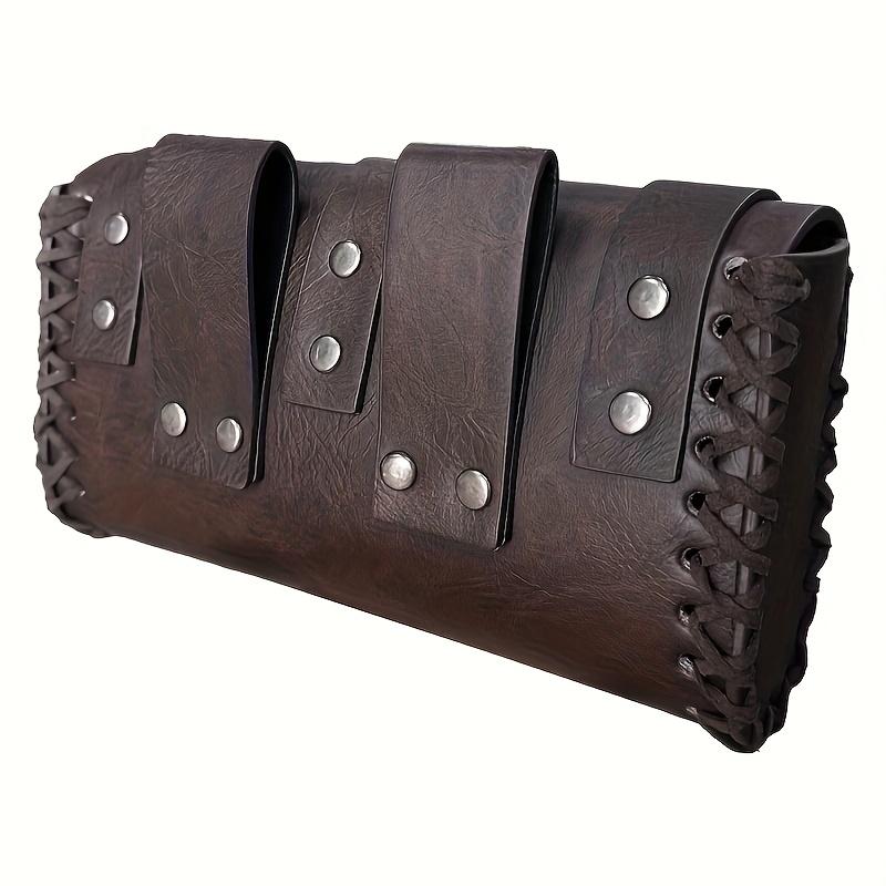 Medieval faux leather waist bag Belt Renaissance cosplay waist bag Viking knight Coaplay cosplay prop Belt Accessory